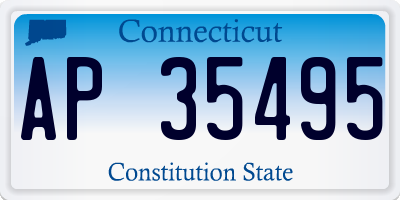 CT license plate AP35495
