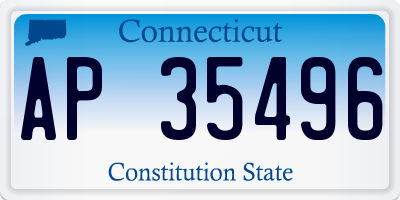 CT license plate AP35496