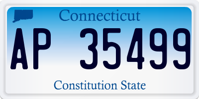 CT license plate AP35499