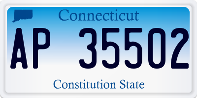 CT license plate AP35502
