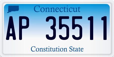 CT license plate AP35511