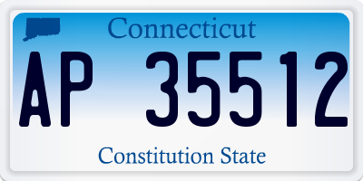 CT license plate AP35512