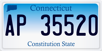 CT license plate AP35520