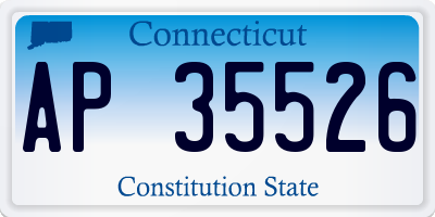 CT license plate AP35526