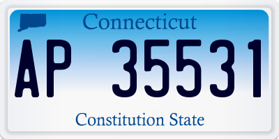 CT license plate AP35531