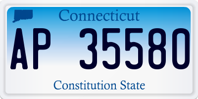 CT license plate AP35580