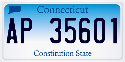 CT license plate AP35601