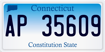 CT license plate AP35609