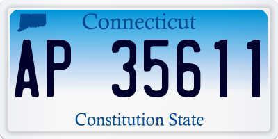 CT license plate AP35611