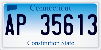 CT license plate AP35613