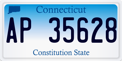 CT license plate AP35628