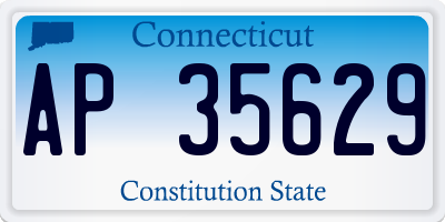 CT license plate AP35629