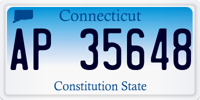 CT license plate AP35648