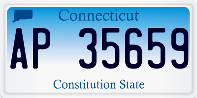 CT license plate AP35659