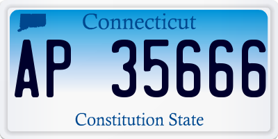 CT license plate AP35666