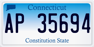 CT license plate AP35694