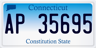 CT license plate AP35695