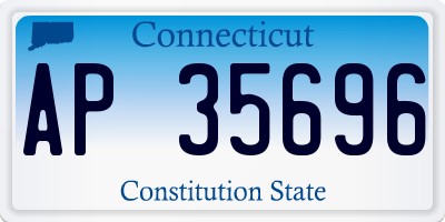CT license plate AP35696