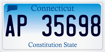 CT license plate AP35698
