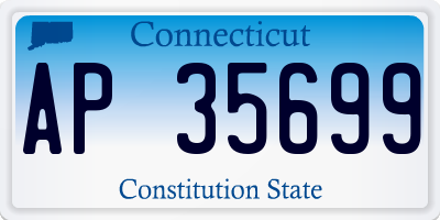 CT license plate AP35699