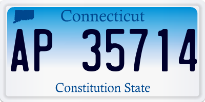 CT license plate AP35714