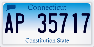 CT license plate AP35717