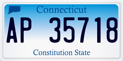 CT license plate AP35718