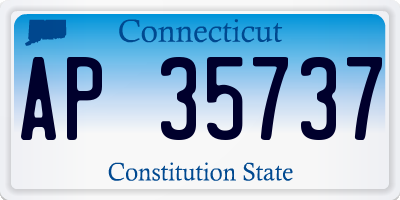 CT license plate AP35737