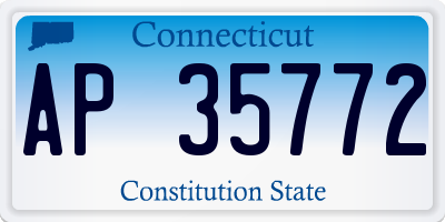 CT license plate AP35772
