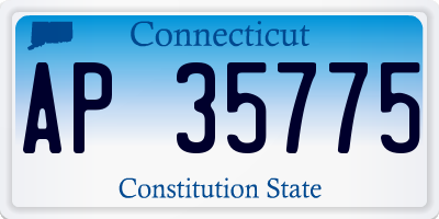 CT license plate AP35775