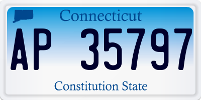 CT license plate AP35797
