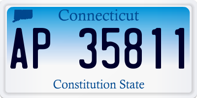 CT license plate AP35811