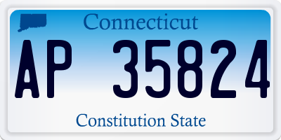 CT license plate AP35824