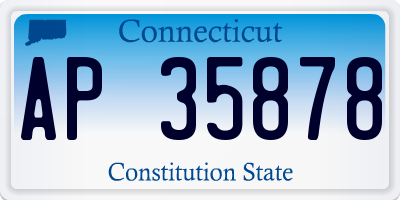 CT license plate AP35878