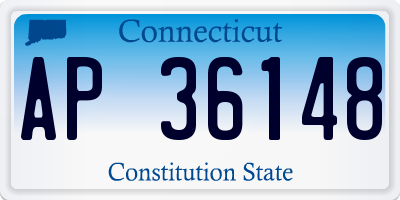 CT license plate AP36148