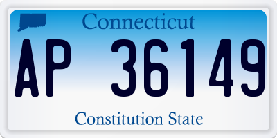 CT license plate AP36149