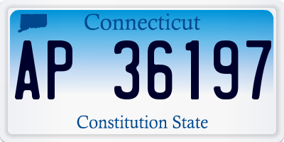 CT license plate AP36197