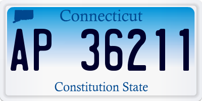 CT license plate AP36211