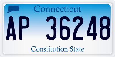 CT license plate AP36248