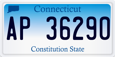 CT license plate AP36290
