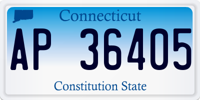 CT license plate AP36405