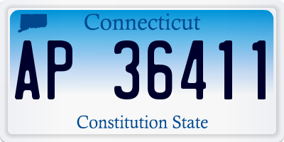 CT license plate AP36411