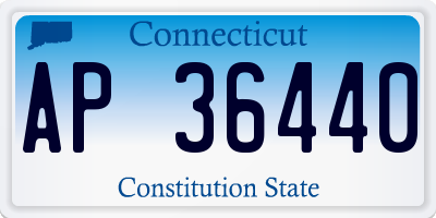 CT license plate AP36440