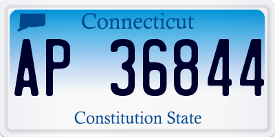CT license plate AP36844