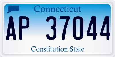 CT license plate AP37044