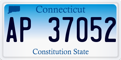 CT license plate AP37052