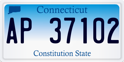CT license plate AP37102