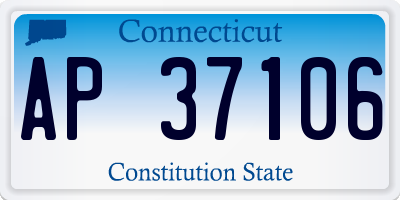 CT license plate AP37106