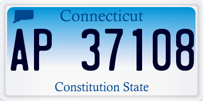 CT license plate AP37108