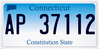 CT license plate AP37112